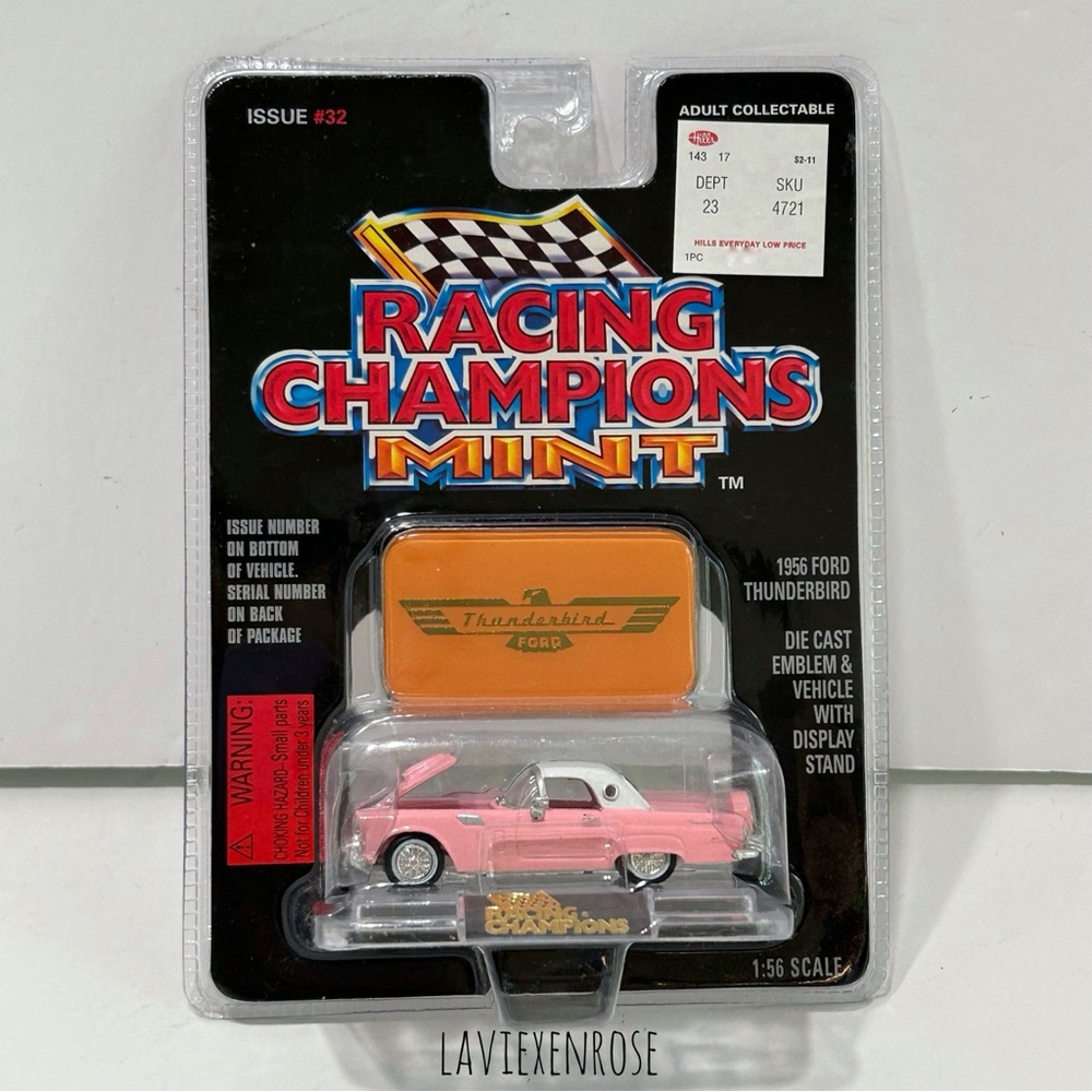 🆕 Racing Champions Mint 1956 Pink Ford Thunderbird